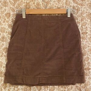 Free People Brown Pencil Skirt